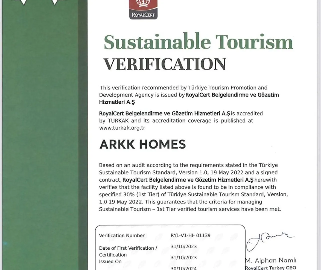 Arkk Homes Antalya Apartahotel